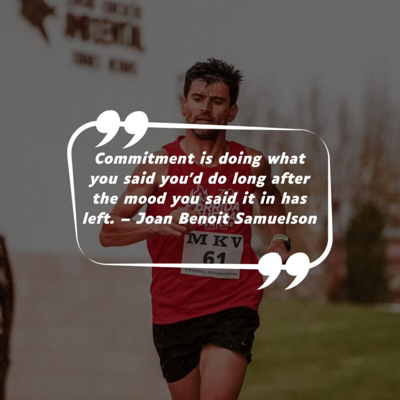 Runner determined on a dirt trail