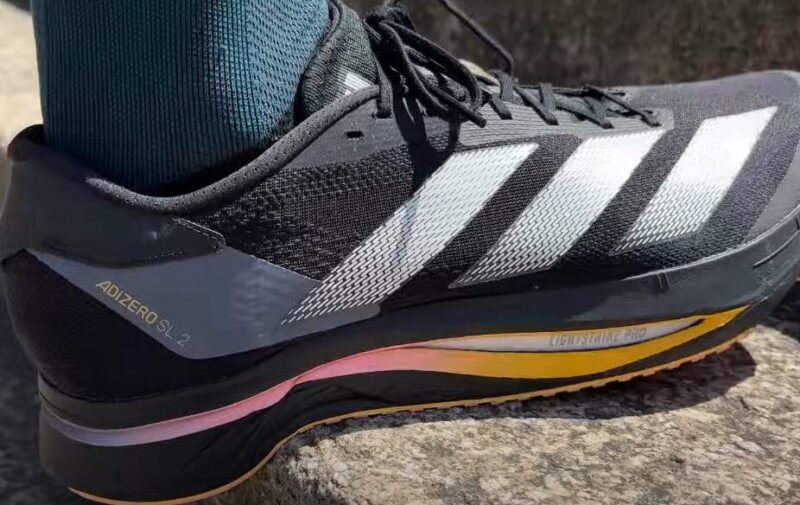 Performance-focused running shoe, featuring a breathable mesh upper and responsive cushioning
