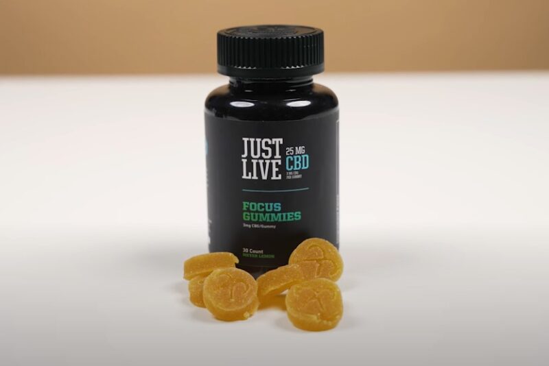 A bottle of CBD Gummies